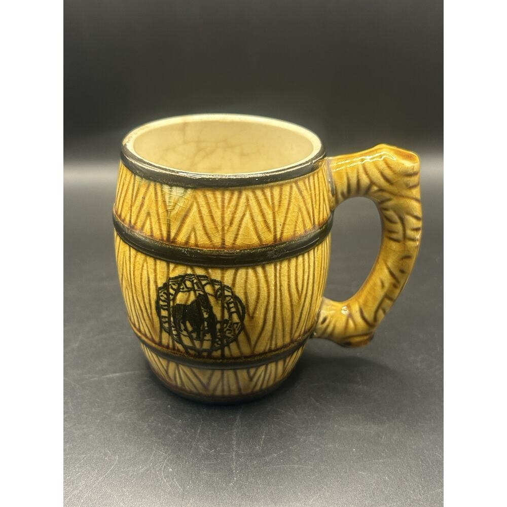 Vintage Old Kentucky Root Beer Barrel Mug Japan Hand Painted Barware Drink